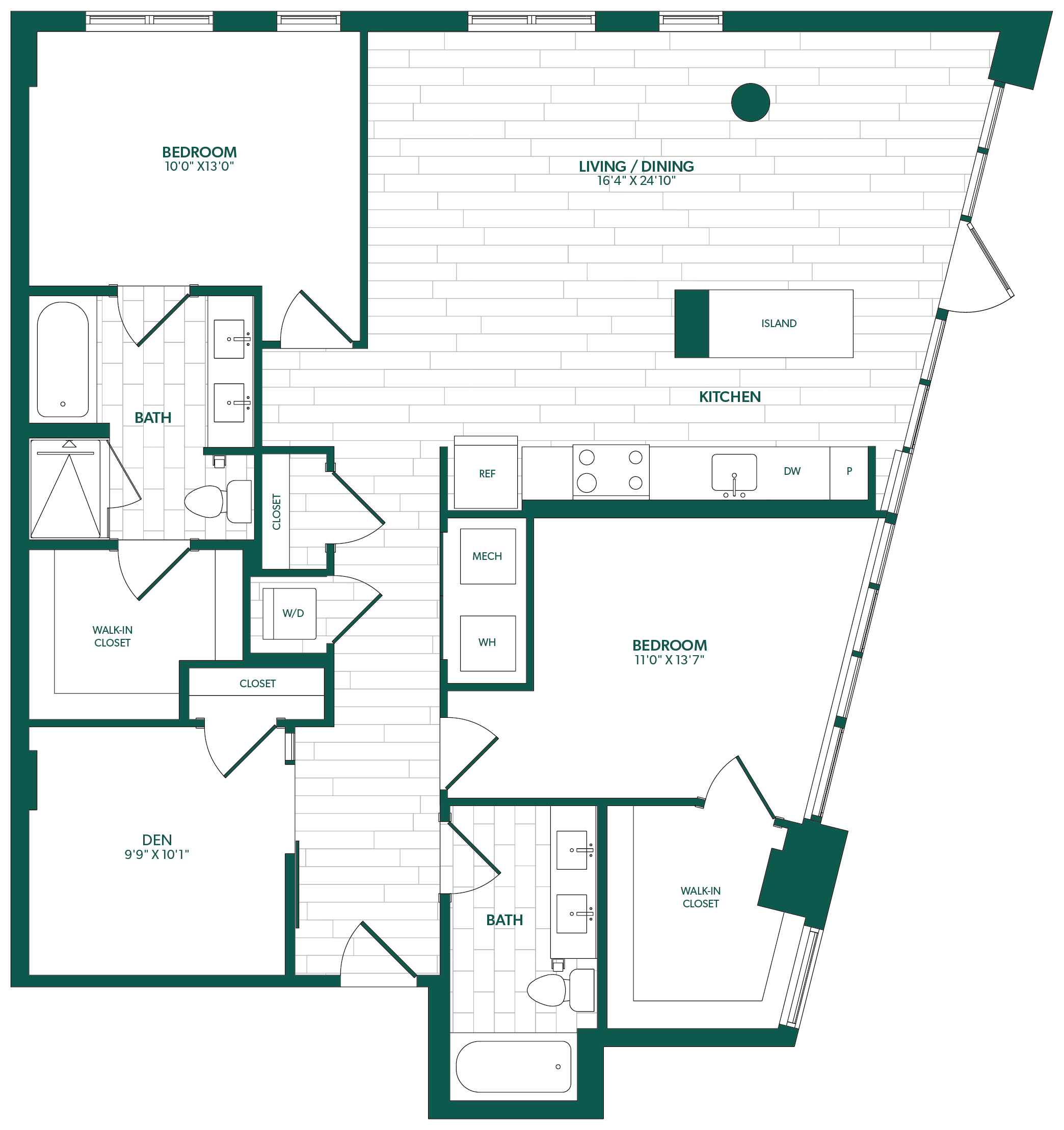 Floor Plan Image of Apartment Apt 1506